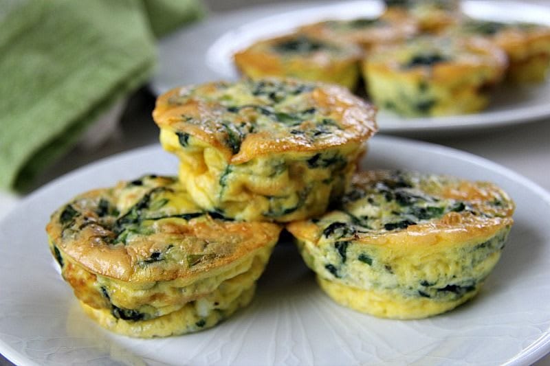 Mini Spinach Feta Quiche