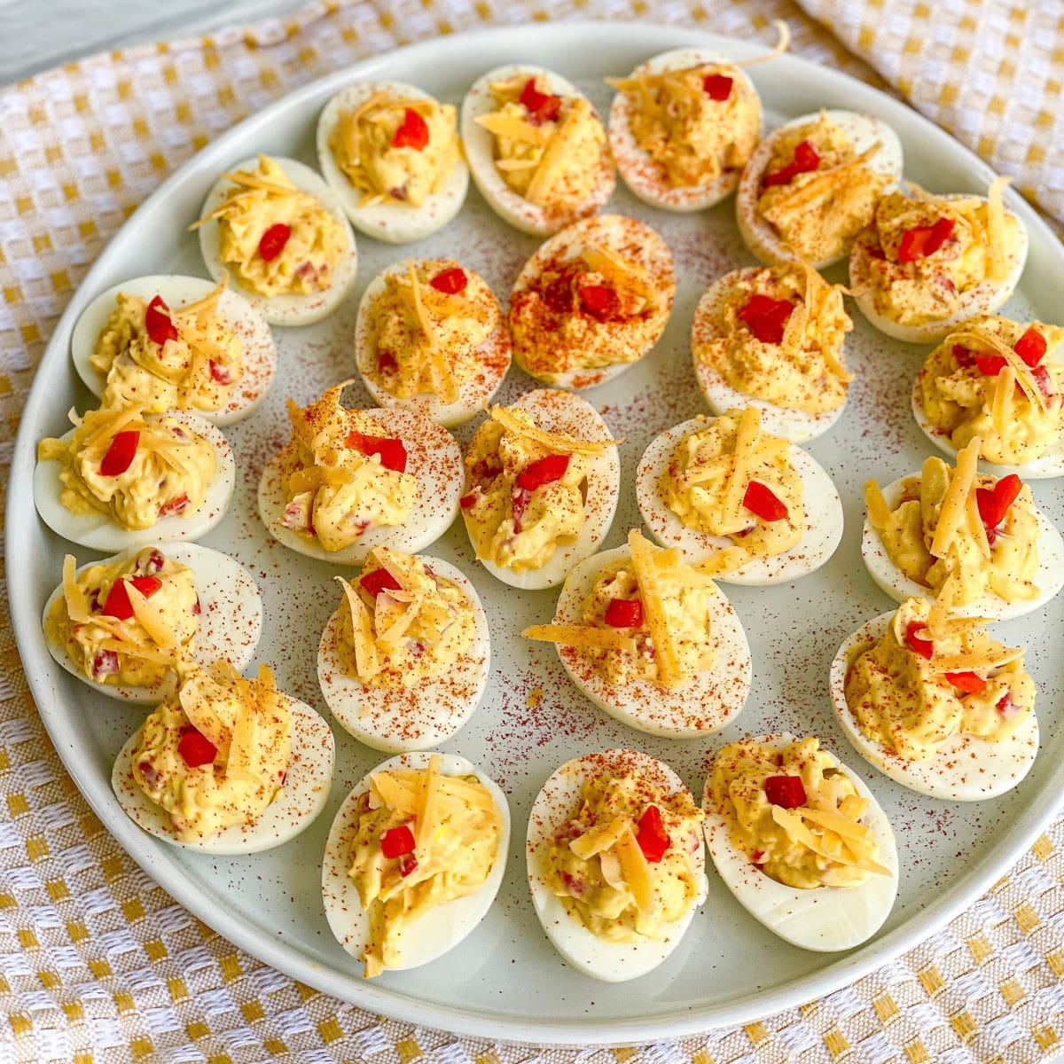 Pimento Cheese Deviled Eggs