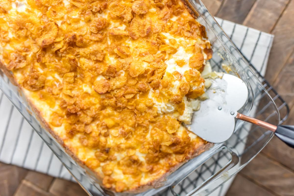 Funeral Potatoes with Cornflakes