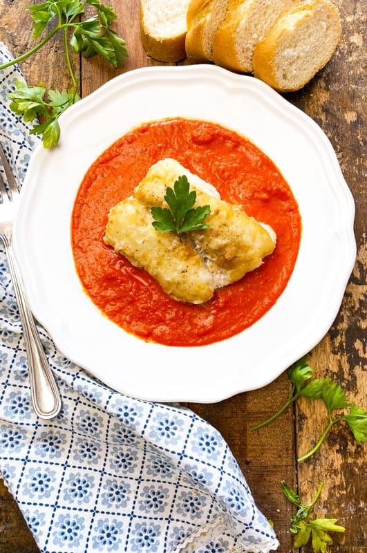 Bacalao a la Vizcaina (Basque Style Stewed Salted Cod)