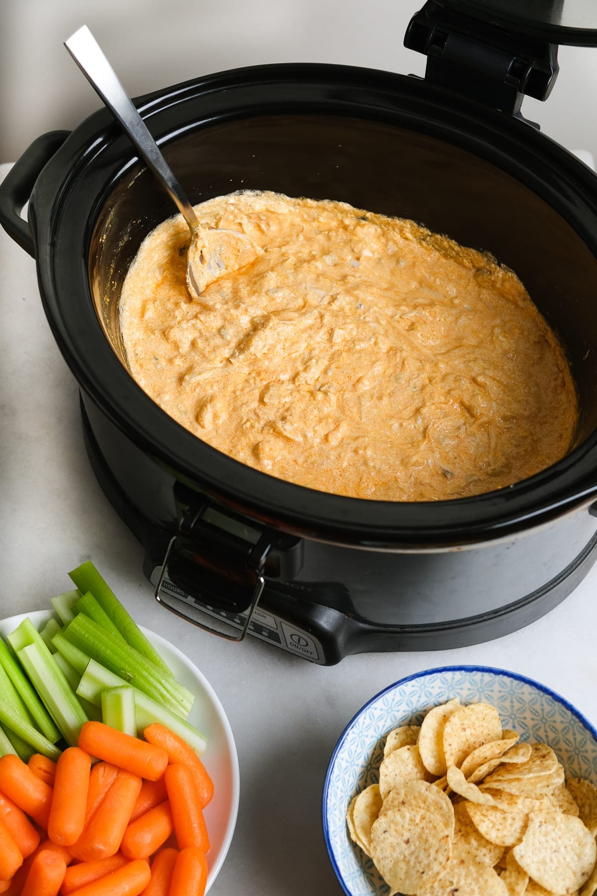 Crockpot Buffalo Chicken Dip
