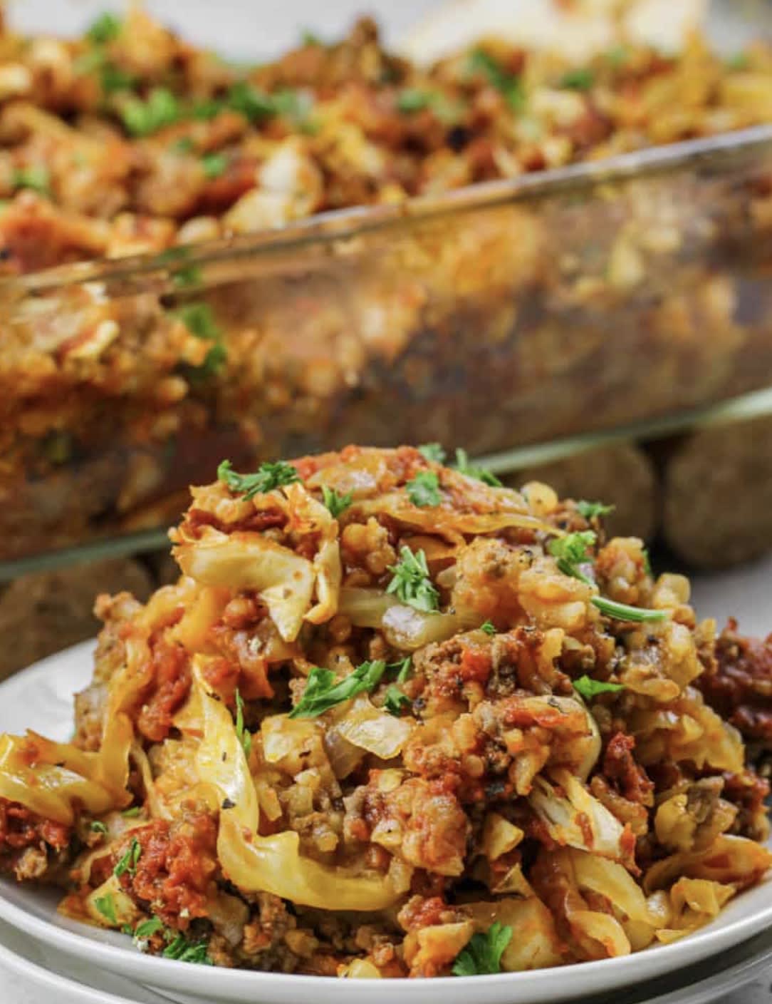 Unstuffed Cabbage Roll Casserole