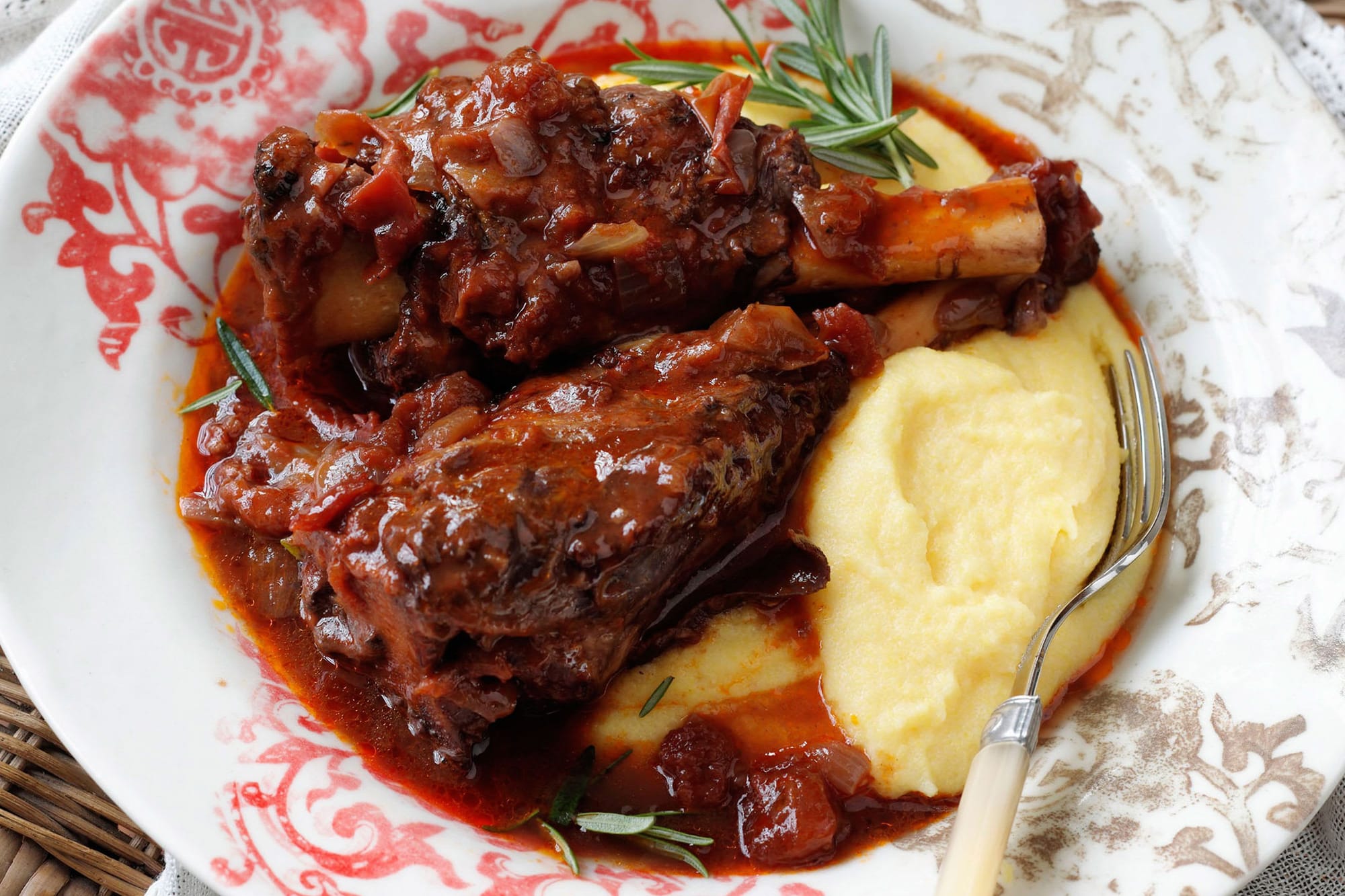 Lamb Shanks in Red Wine Sauce