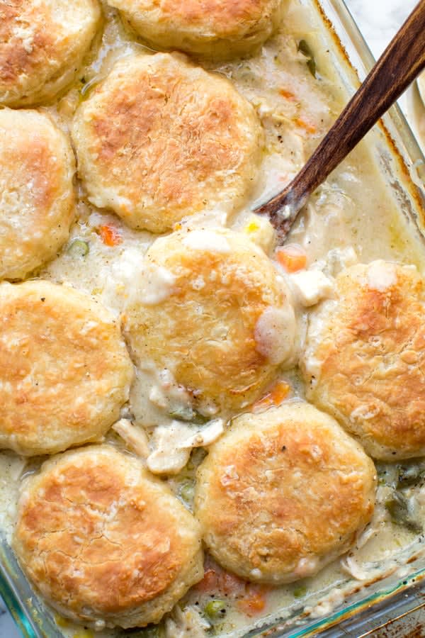 Easy Chicken and Biscuits Casserole