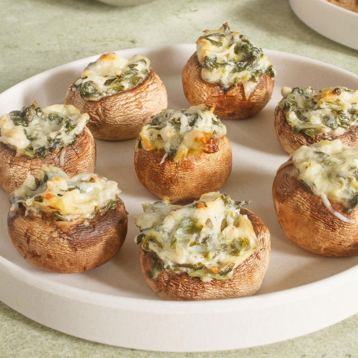 Artichoke Stuffed Mushrooms