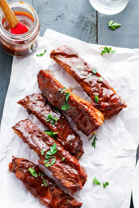 Sticky Garlic Ribs