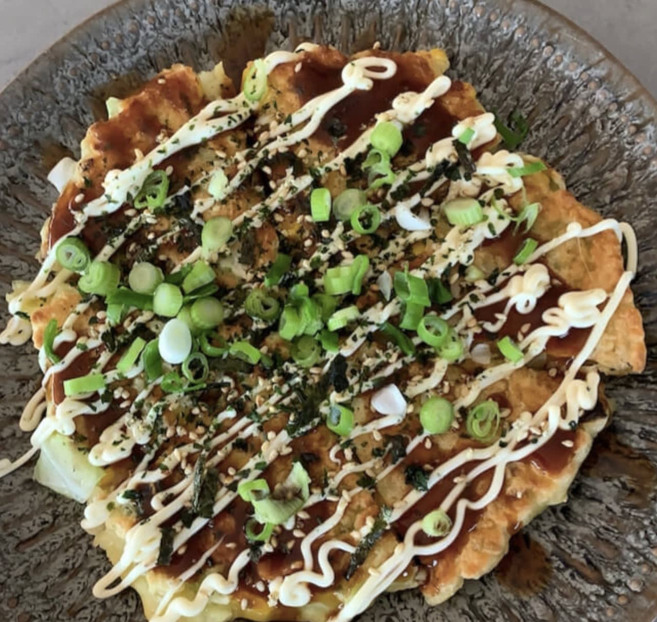 Crispy Cabbage Pancakes (Okonomiyaki)