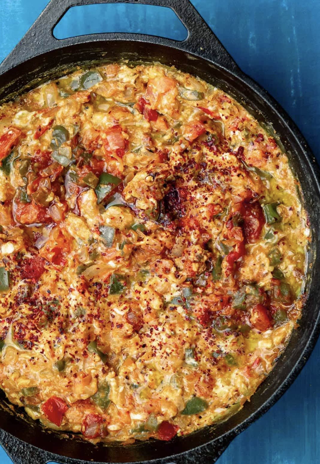 Turkish Menemen (Eggs with Peppers and Tomatoes)