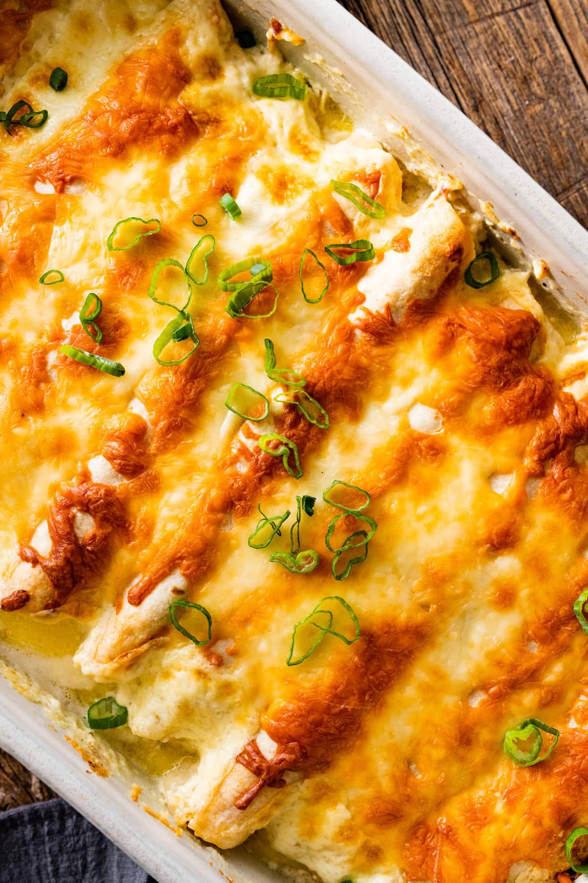 Creamy White Chicken Enchiladas