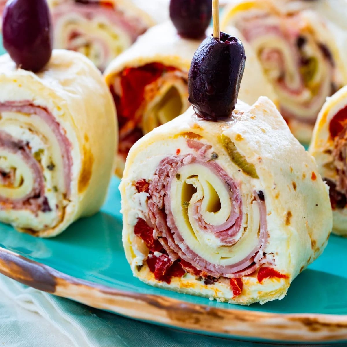 Muffuletta Pinwheels