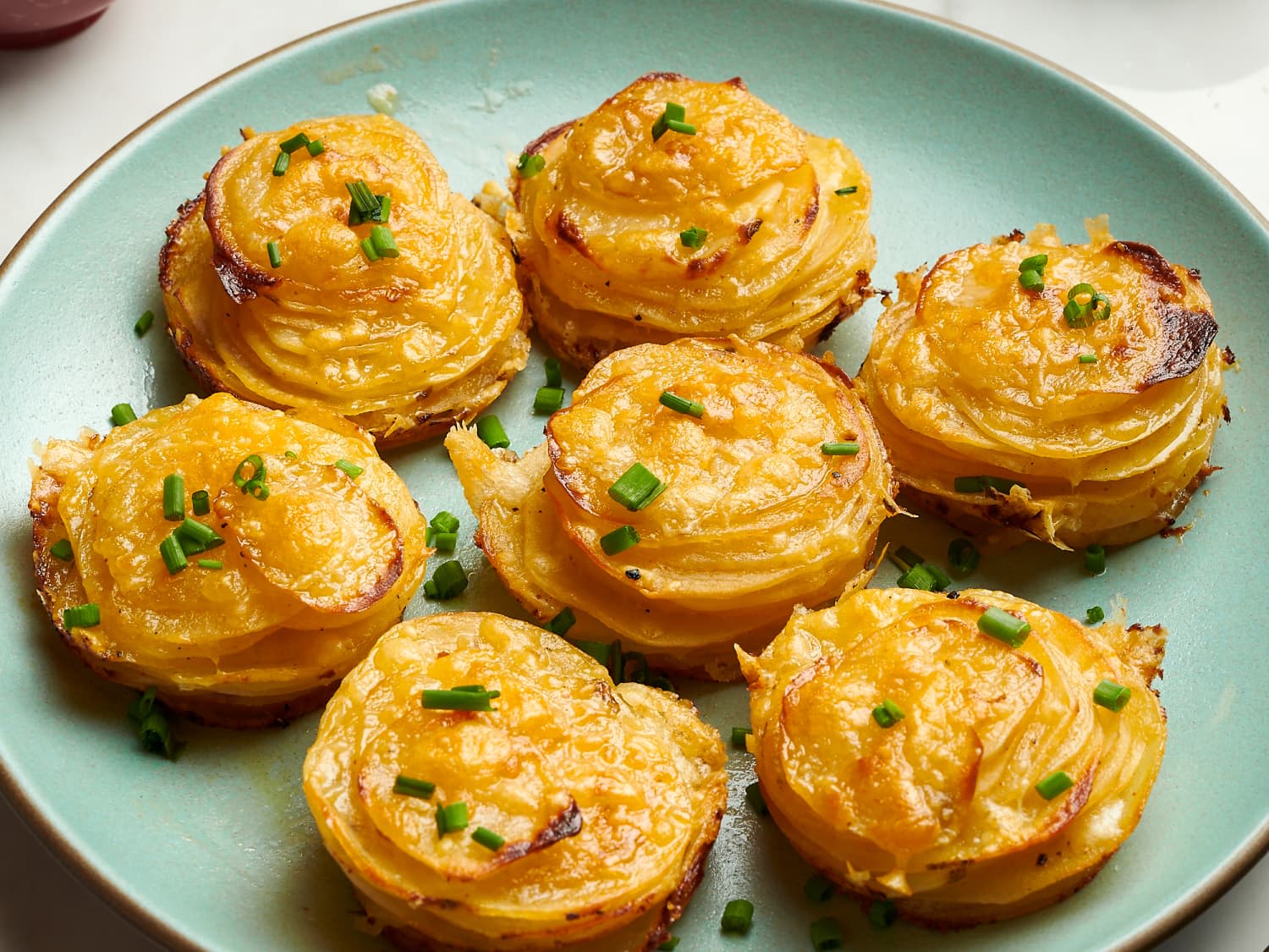 Crispy Cheesy Potato Stacks