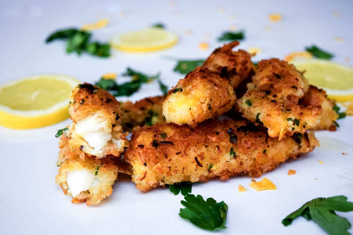 Crispy Cornflake Fish Sticks