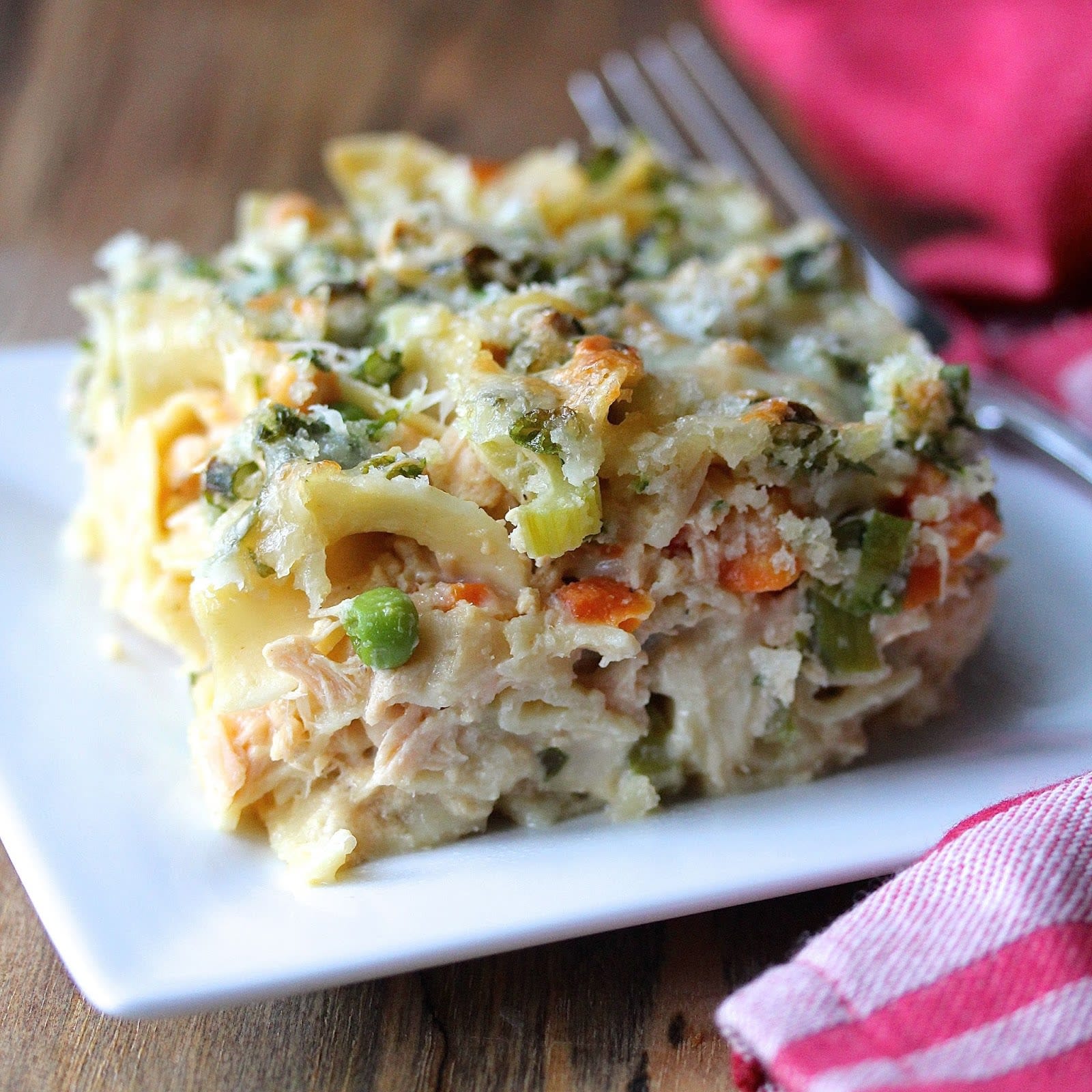 Creamy Salmon Noodle Casserole