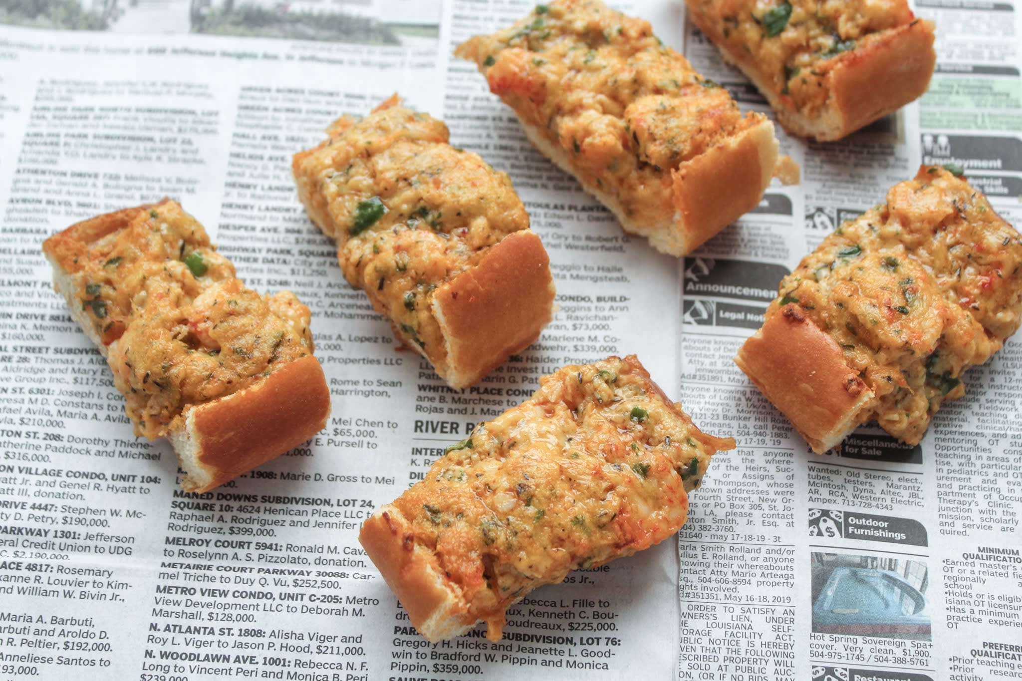 Louisiana Crawfish Bread