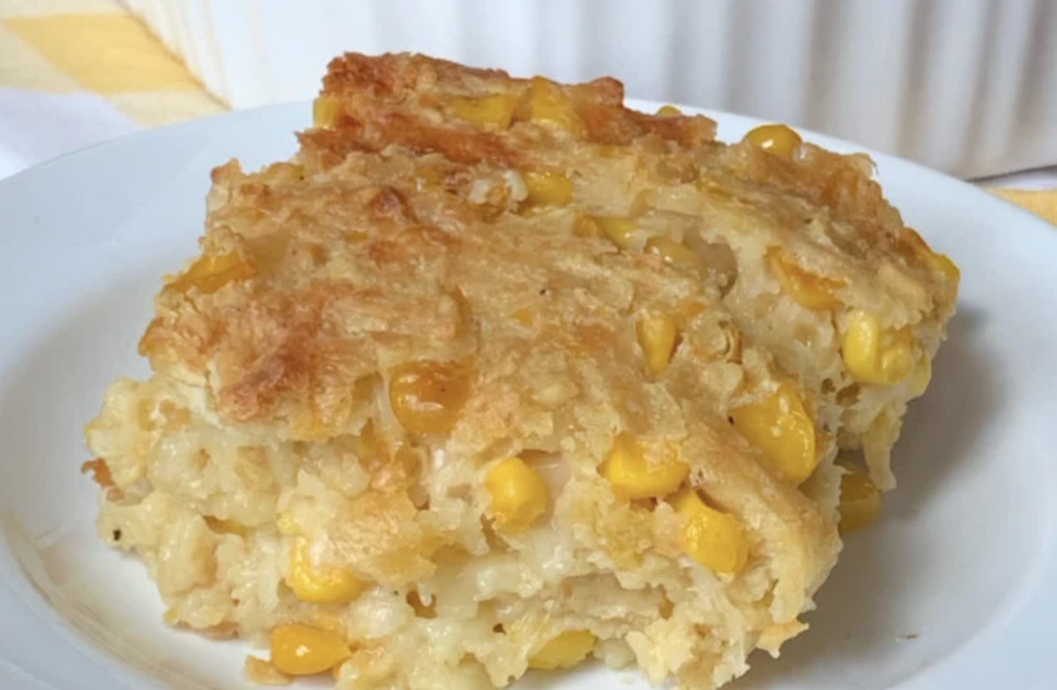 Cheesy Scalloped Corn Casserole