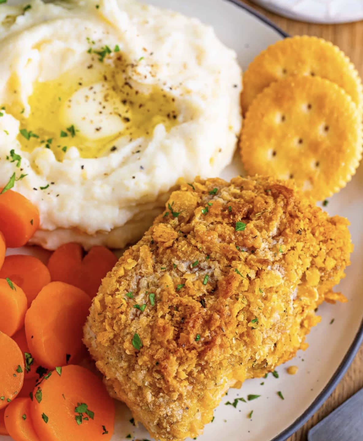 Ritz Cracker Pork Chops