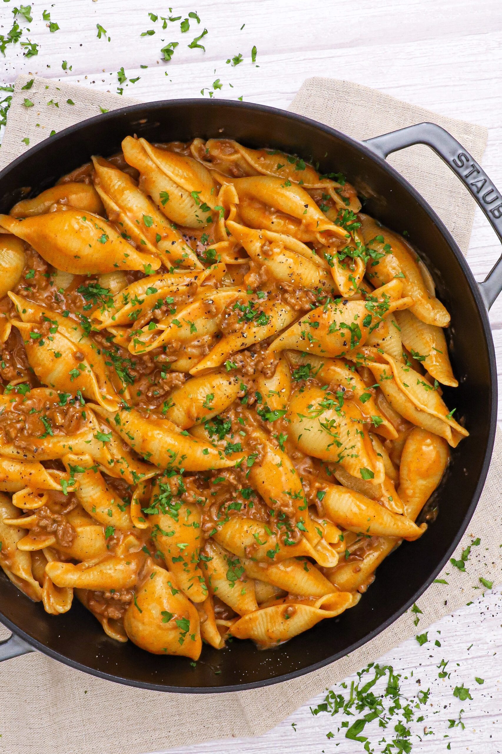 One-Pot Cheeseburger Pasta