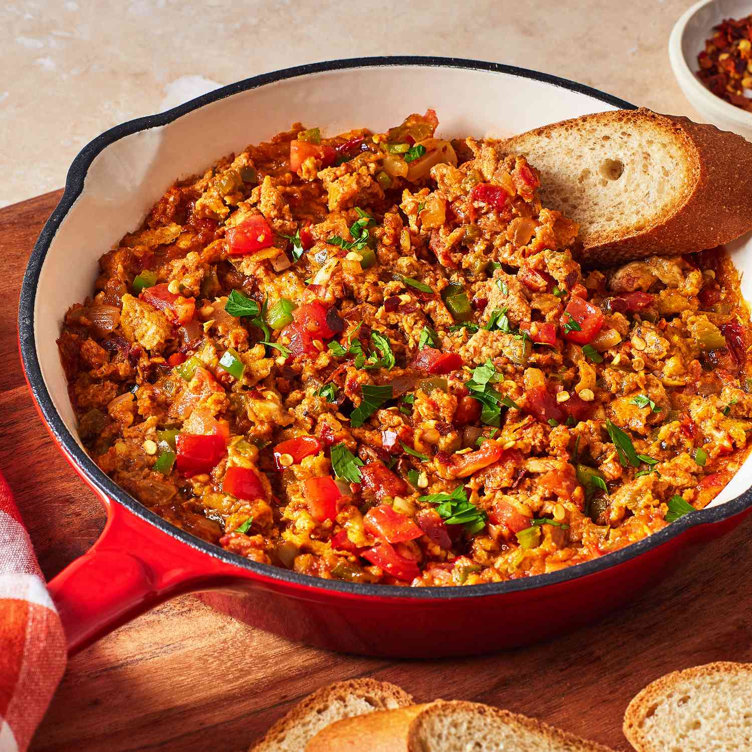 Turkish Menemen (Eggs with Peppers and Tomatoes)