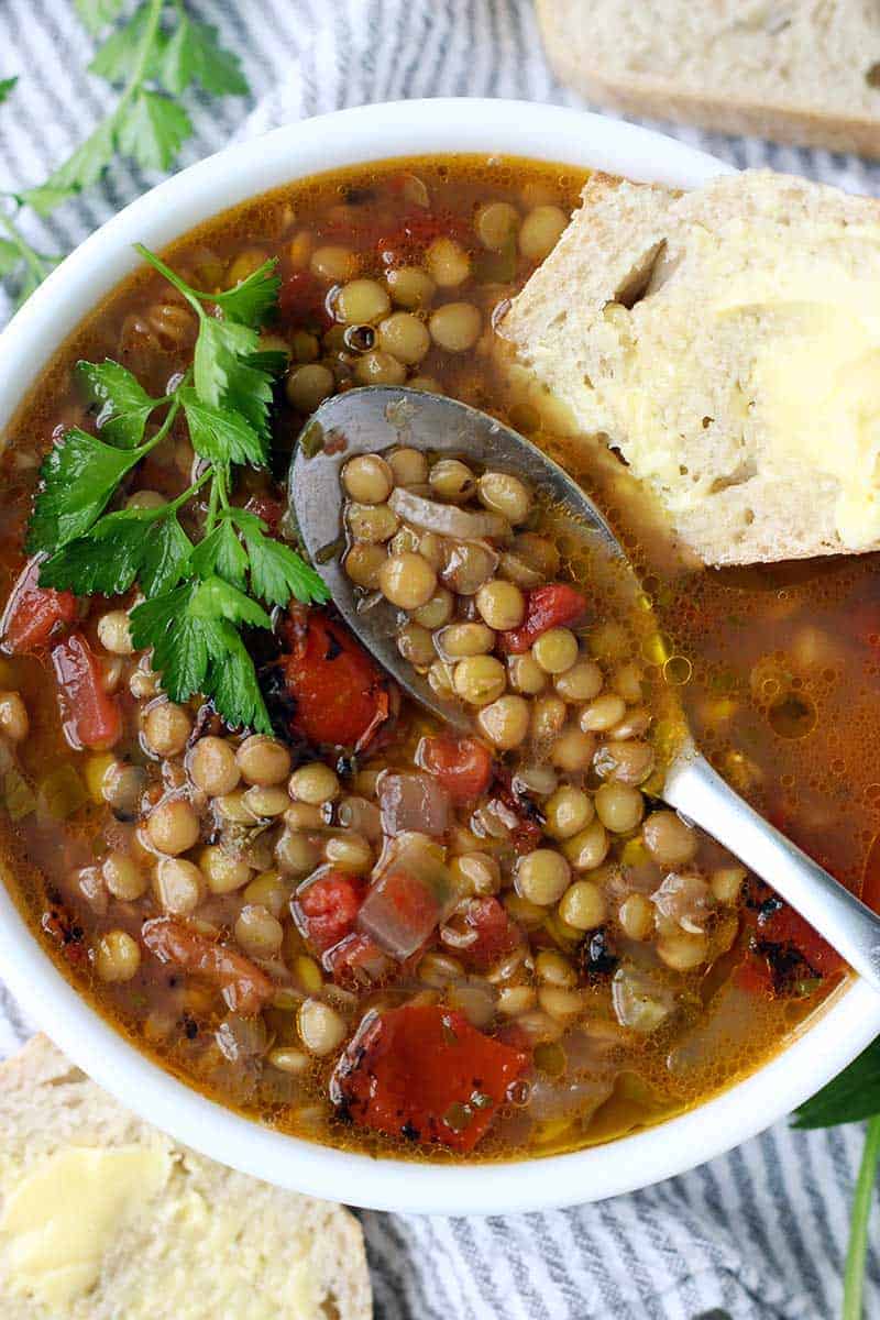 Greek Lentil Soup (Fakes Soupa)