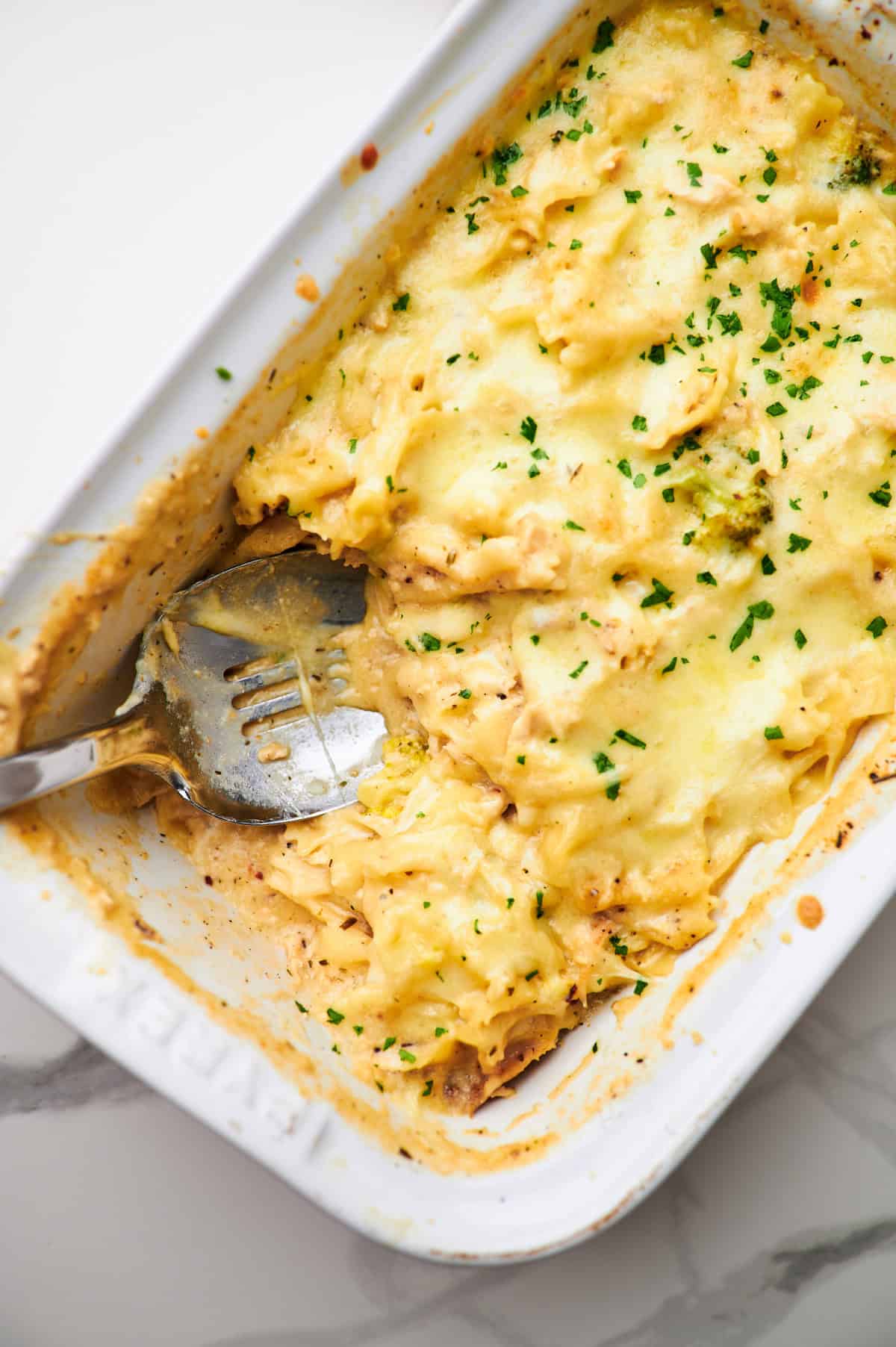 Dump-and-Bake Alfredo Casserole