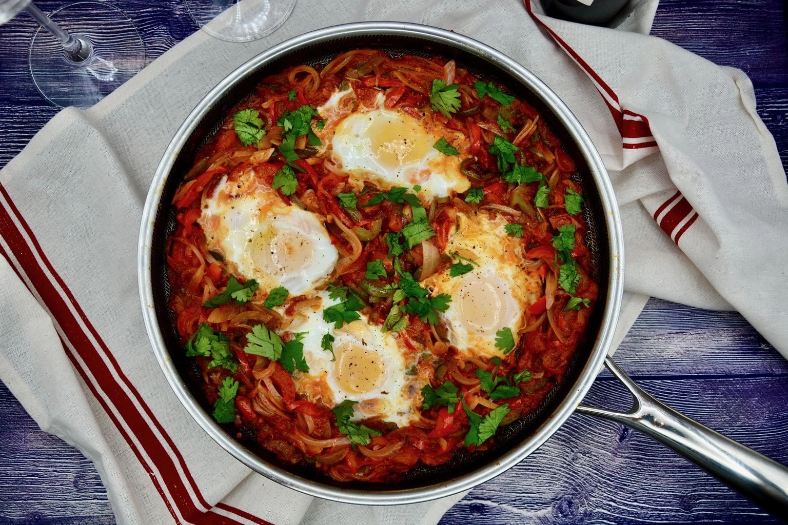 Turkish Menemen (Eggs with Peppers and Tomatoes)