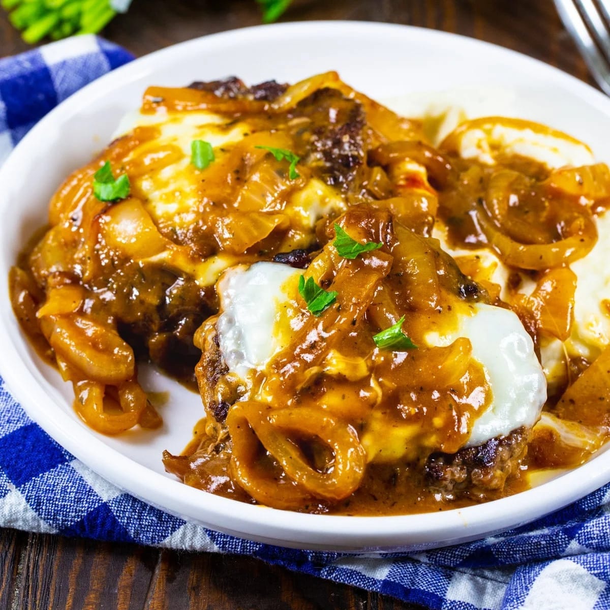 French Onion Salisbury Steaks