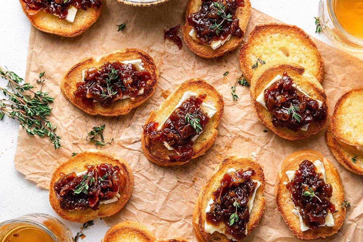 Bourbon Bacon Jam Crostini