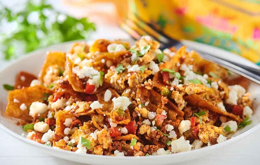 Spanish Migas with Chorizo