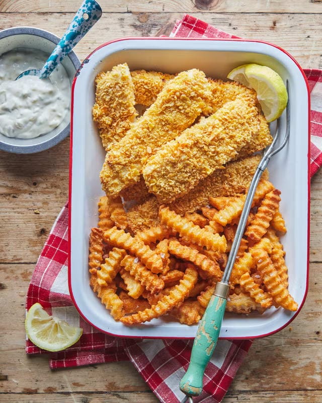 Crispy Cornflake Fish Sticks
