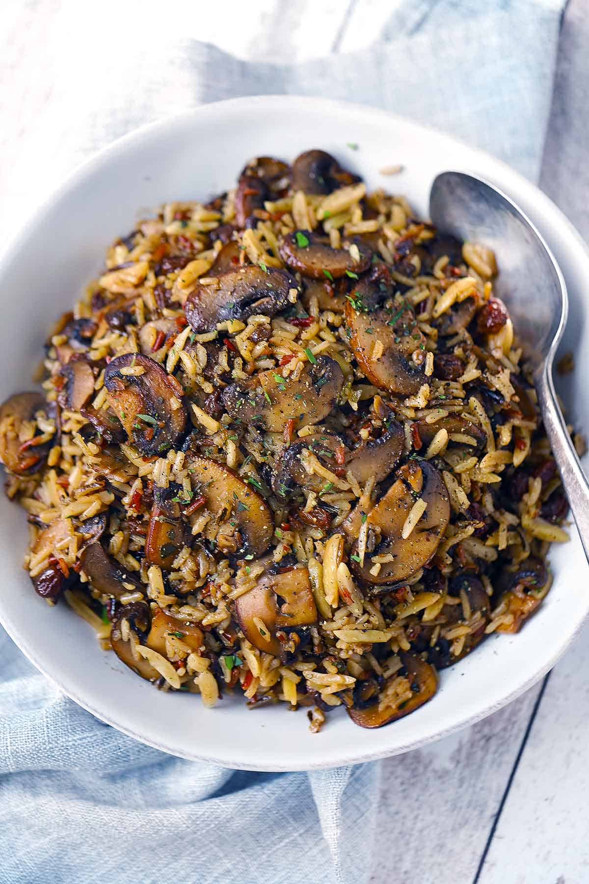 Wild Rice and Mushroom Pilaf