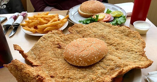 a delicious sandwich with Indiana pork tenderloin