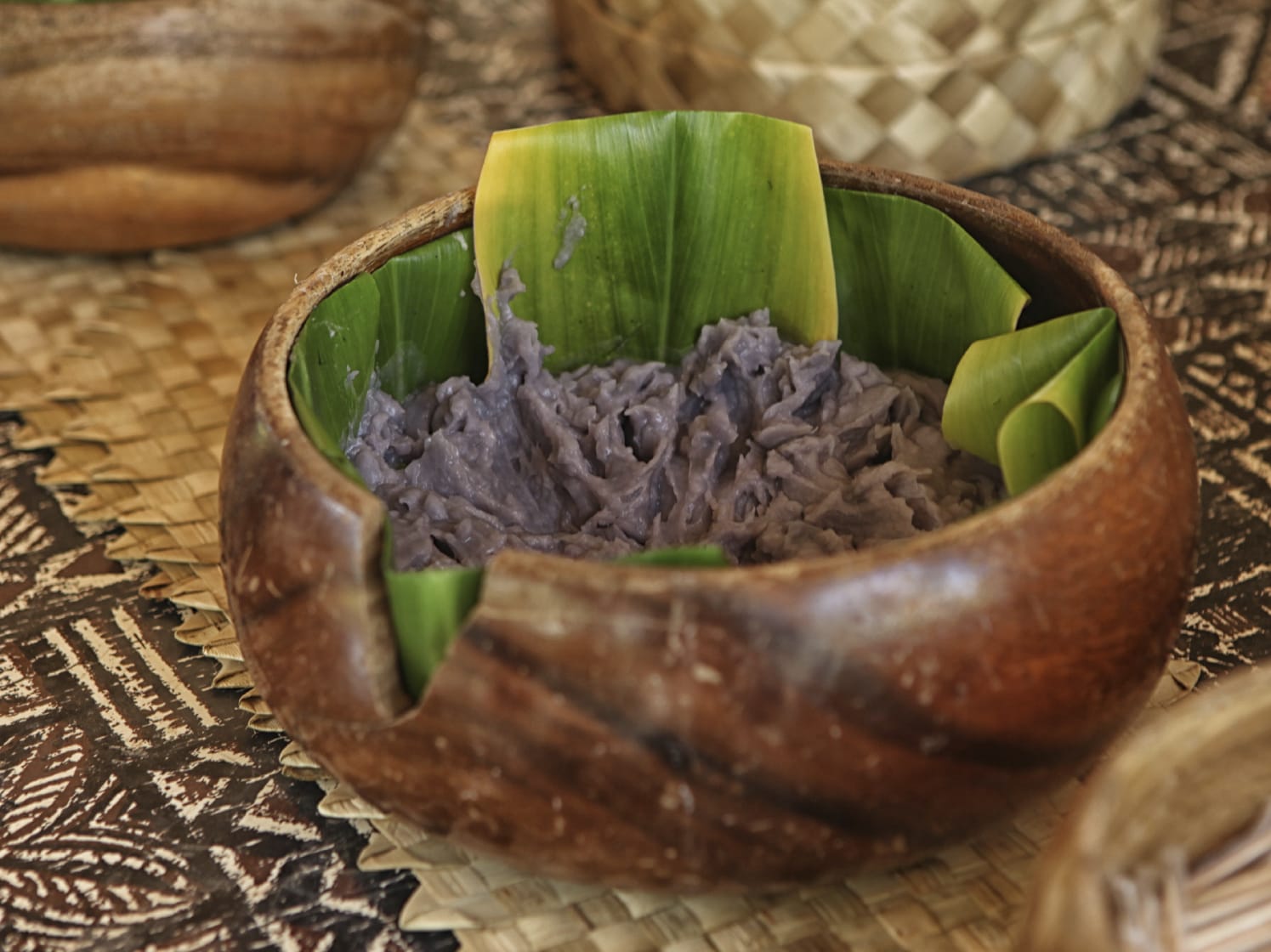 a Hawaiian poi dish with traditional recipe