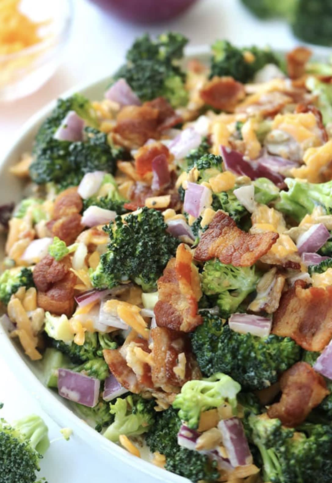 Broccoli Salad with Bacon and Cheese