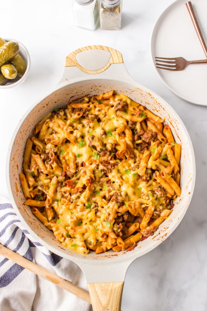 Bacon Cheeseburger Pasta