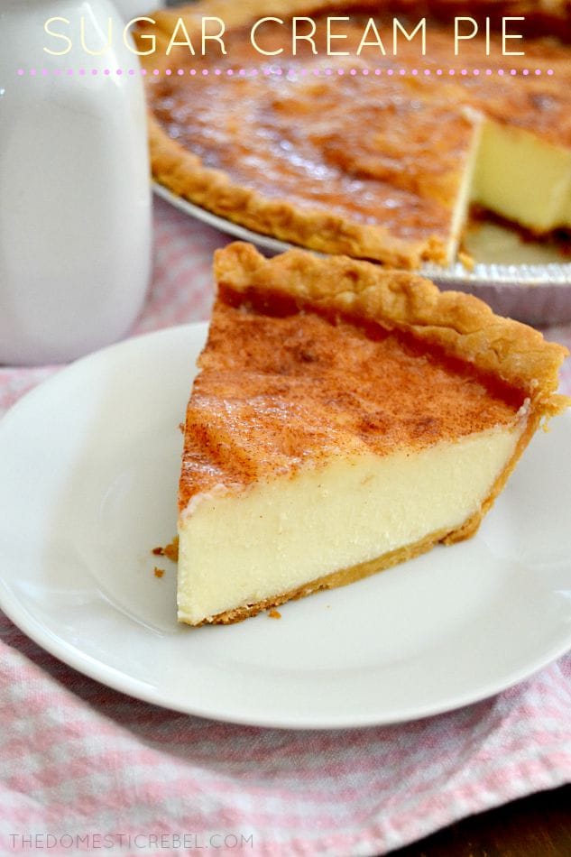 sugary custard pie