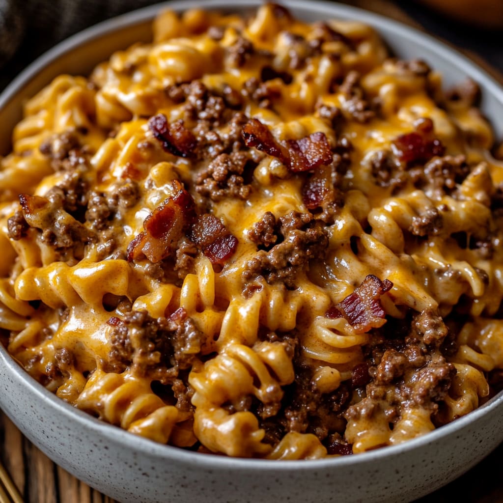 Bacon Cheeseburger Pasta