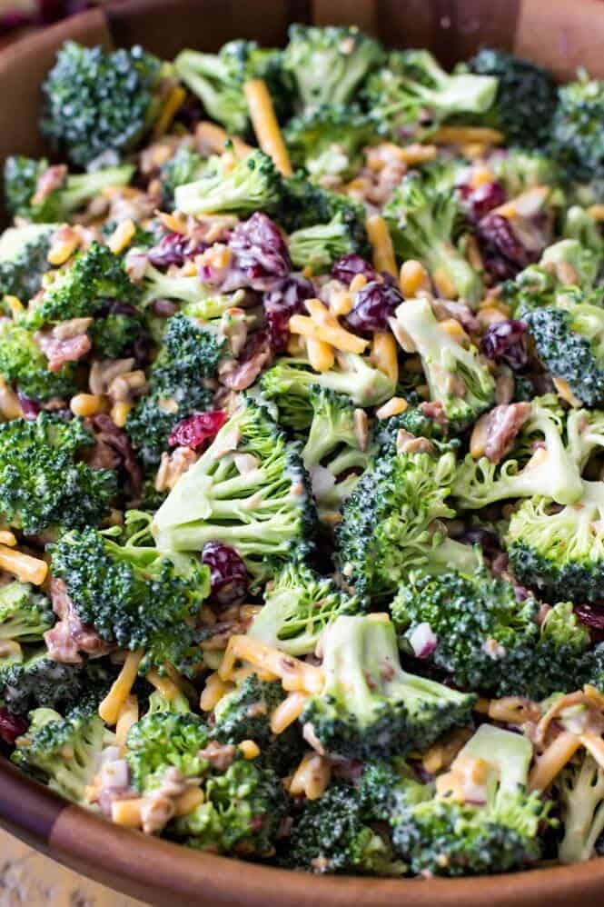 Broccoli Salad with Bacon and Cheese