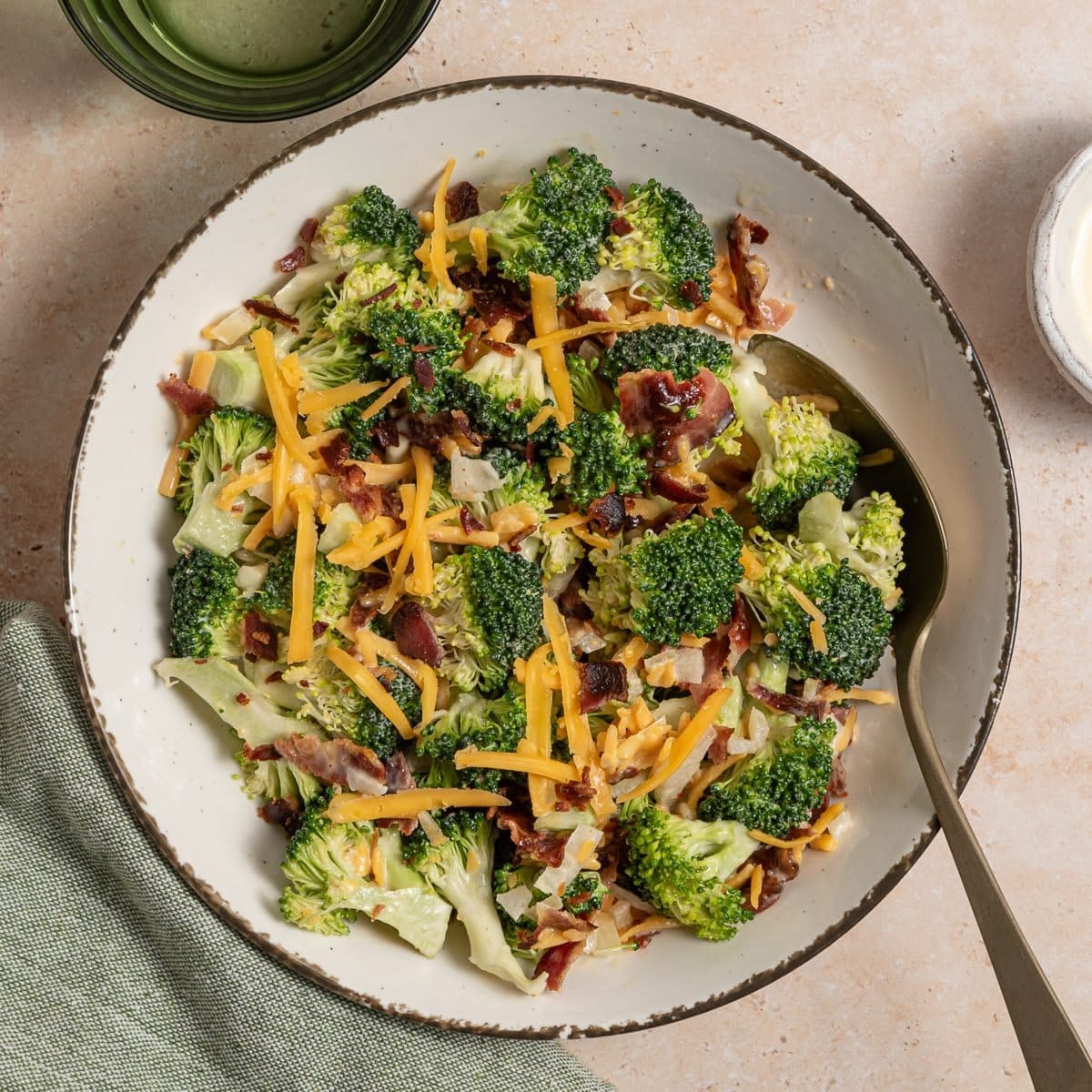 Broccoli Salad with Bacon and Cheese