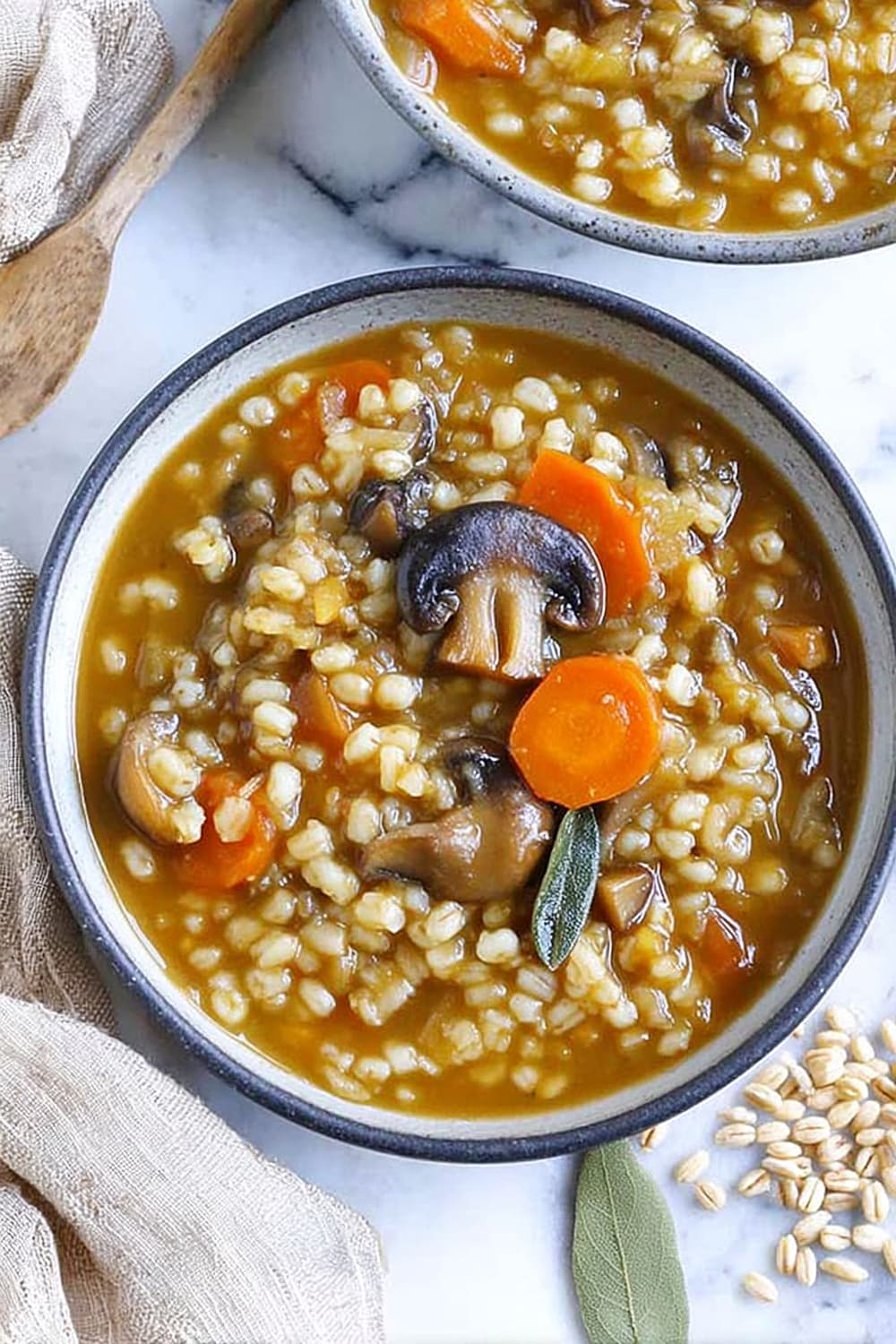 Slow Cooker Mushroom Barley Stew