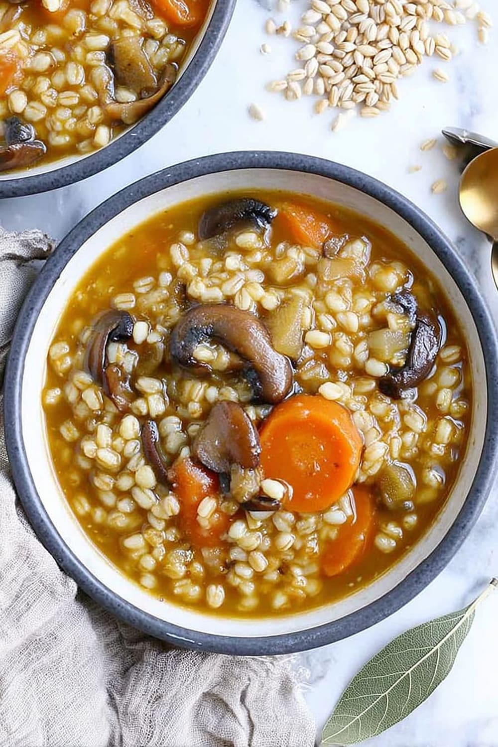 Slow Cooker Mushroom Barley Stew