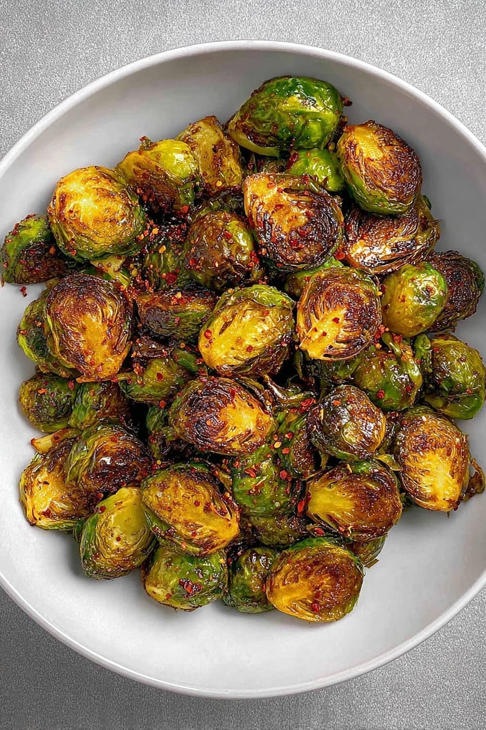 Hot Honey Brown Butter Brussels Sprouts