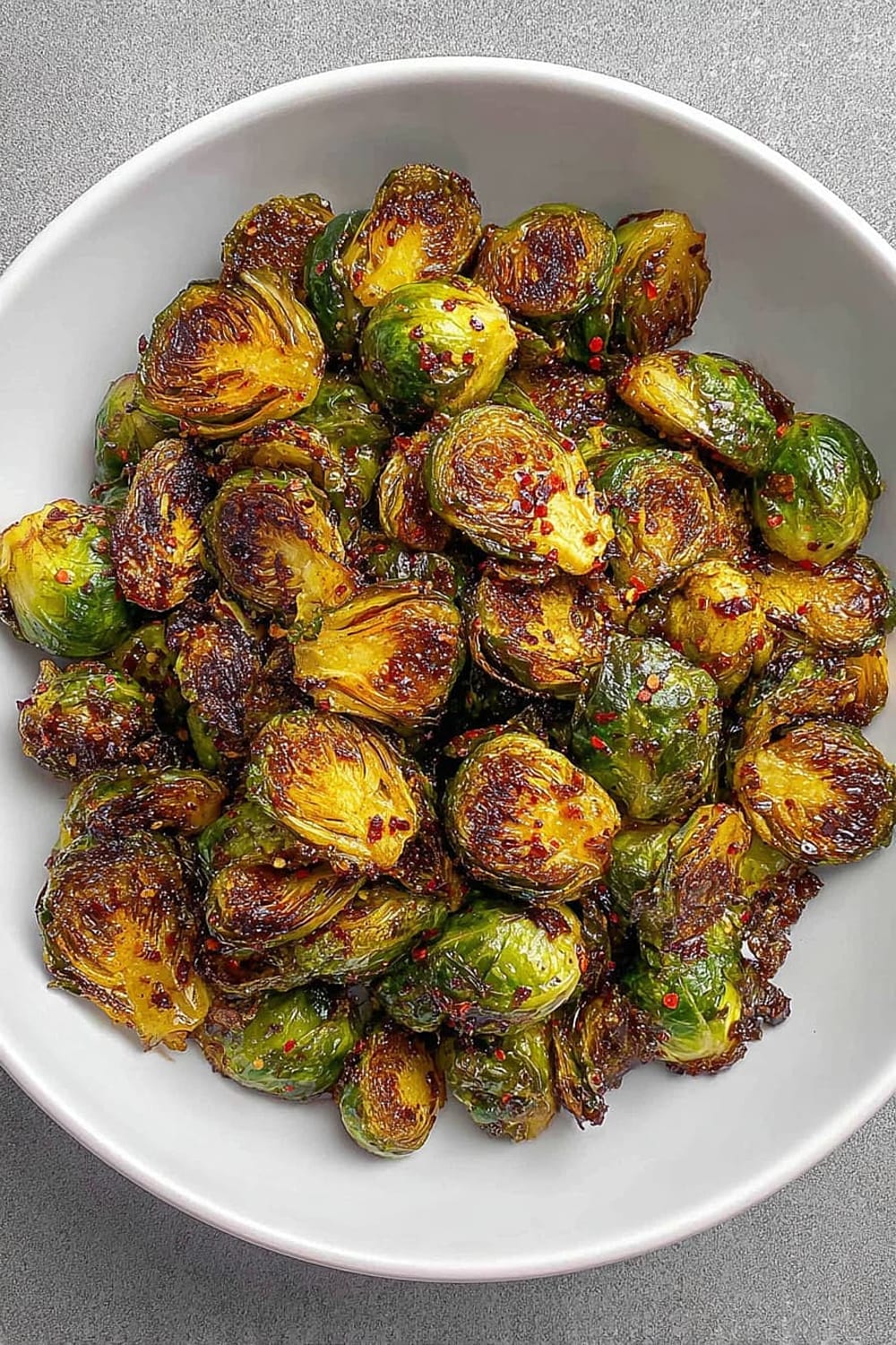 Hot Honey Brown Butter Brussels Sprouts