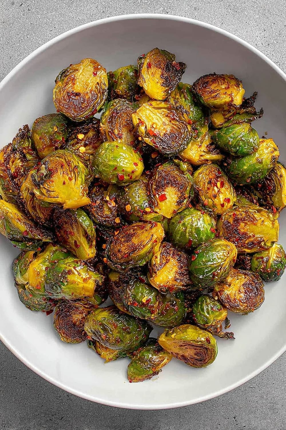 Hot Honey Brown Butter Brussels Sprouts