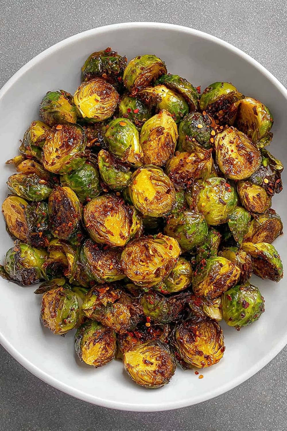 Hot Honey Brown Butter Brussels Sprouts