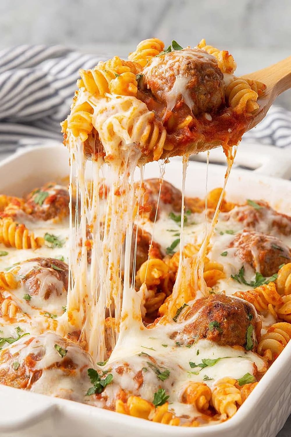 Dump and Bake Meatball Casserole