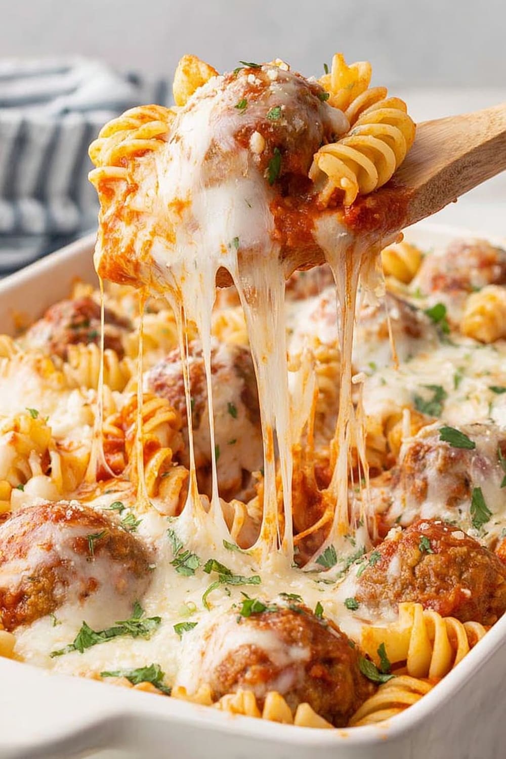 Dump and Bake Meatball Casserole