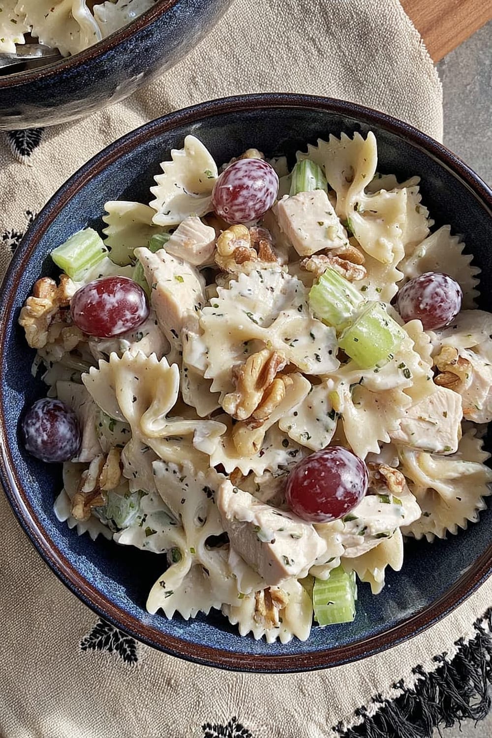 Chicken Grape Pasta Salad with Poppy Seed Dressing