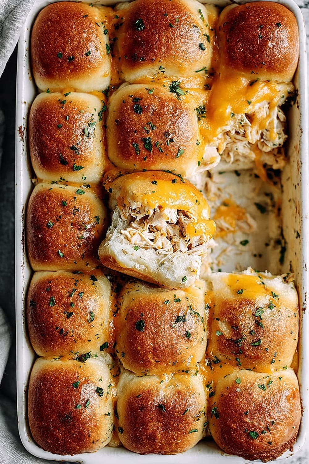 Dijon Chicken Apple Cheddar Sliders