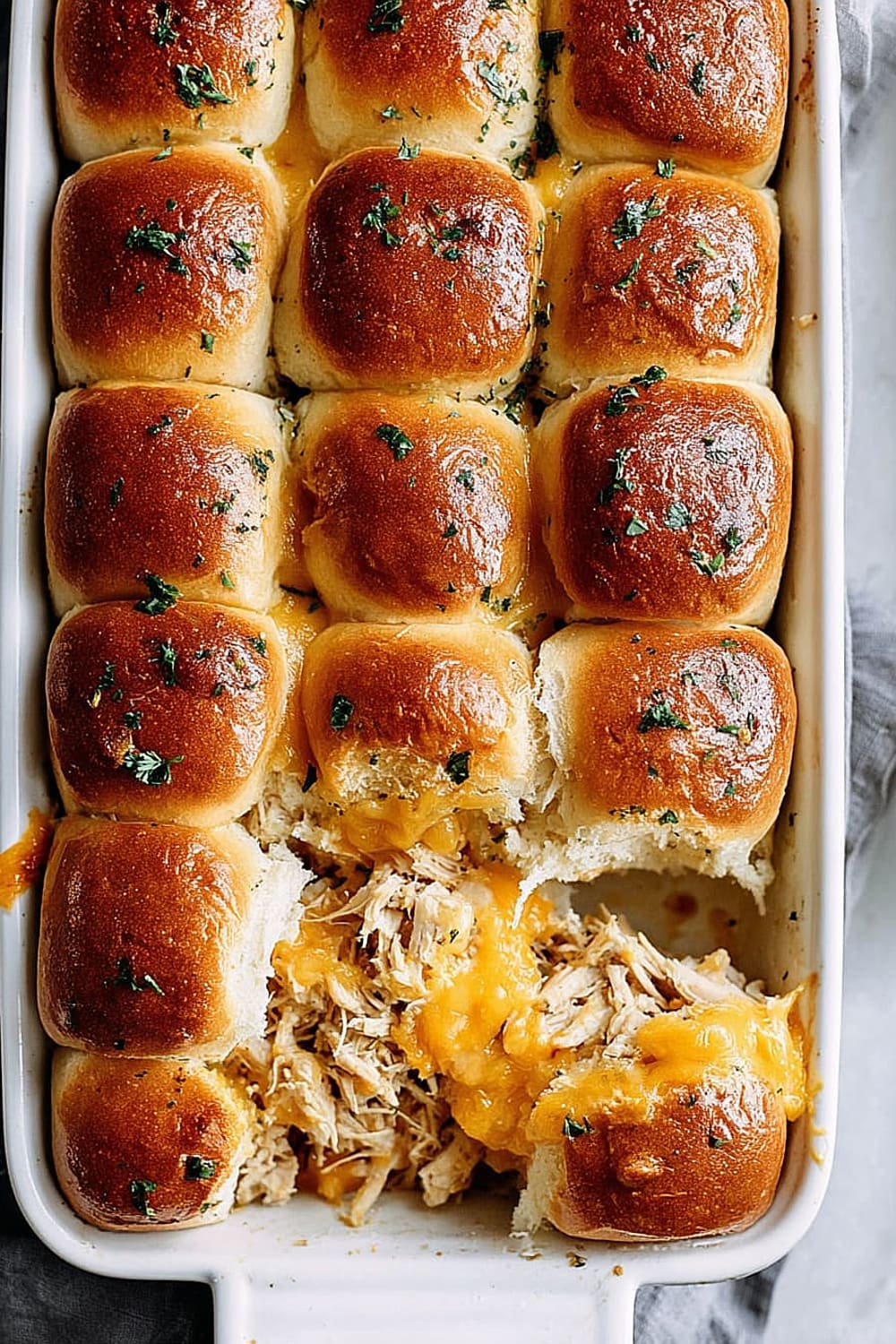 Dijon Chicken Apple Cheddar Sliders