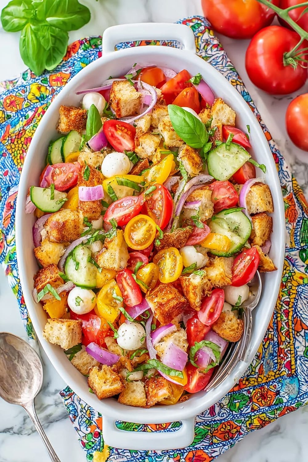 Easy Tomato Panzanella Salad Recipe